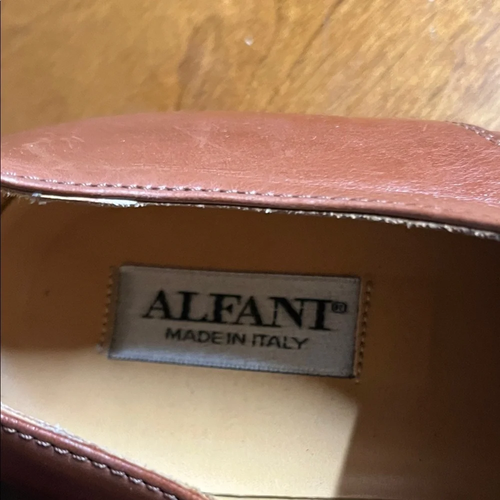 Alfani Chestnut Leather Men's Derbys